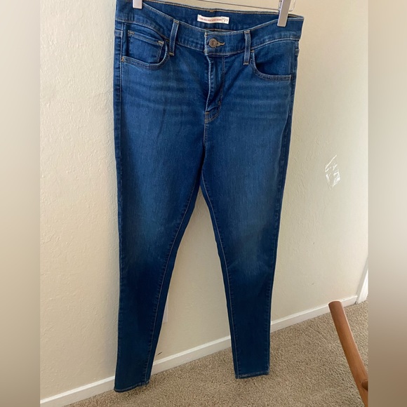 Brand new without tag, Levi’s 720 High Rise Super Skinny medium blue jeans 29 - Picture 1 of 7
